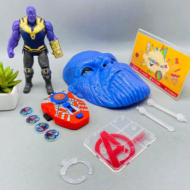Disk Shooter With Thanos Figure and Light Mask